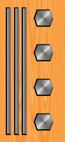 Digital Print Door Skin - 39x84 Inches Waterproof 70gsm Matte Finish | Printed Sunmica Rustic Design Any Color Available