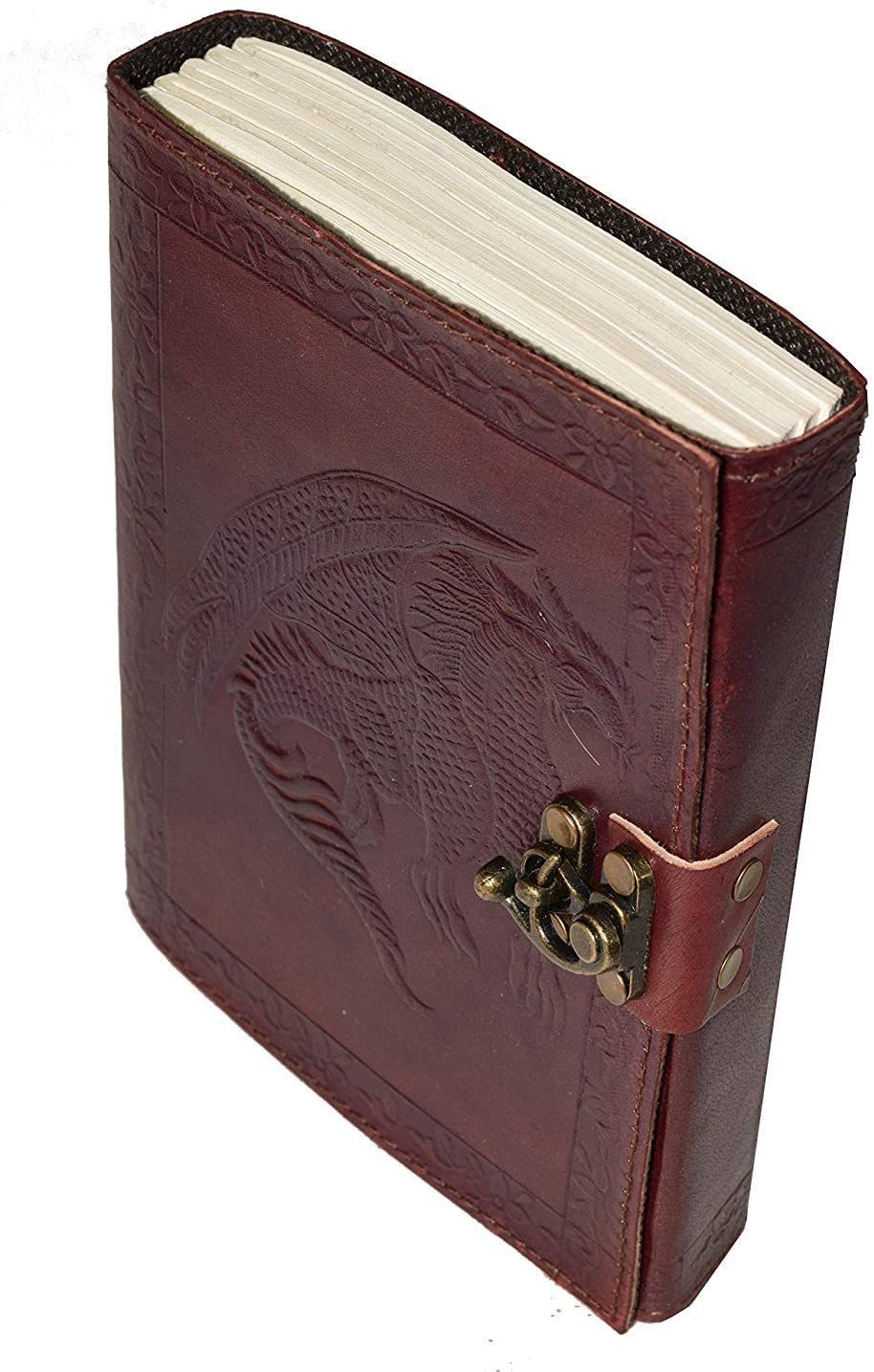 Leather Dragon Diary Perfect Binding