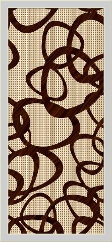 Micro Coated Doors Paper - 39 X 84 Inch Brown Glossy Matte Finish | Floral Digital Print Waterproof Decorative Paper 70 Gsm Thickness