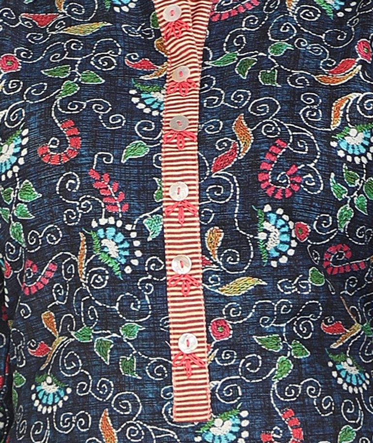 Designer Cotton Kurti - Rayon 14 Kg Heavy Length 46 Inches Size M To 2xl Multi-printed | Breathable Washable 3-4th Sleeve Modern Style Casual To Formal