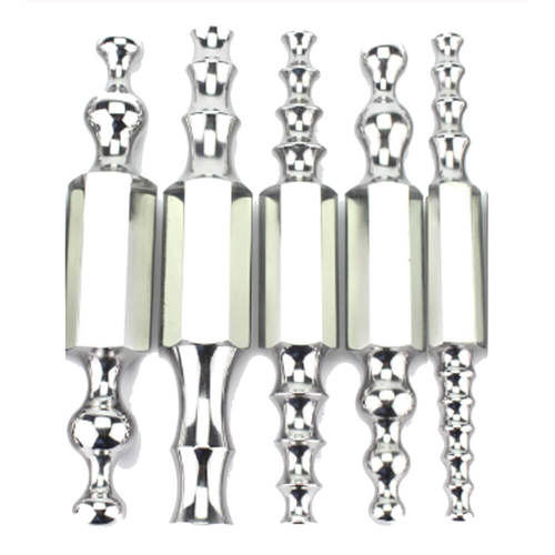 Silver Hexagonal Forming Stack Set Of 5