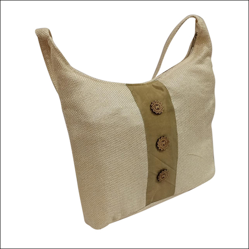 Jute Hand Bag - 12x10x4 Inches | Beige, 5 Liters, Adjustable Strap, Durable, Eco-friendly, Lightweight, Spacious, Stylish, Versatile