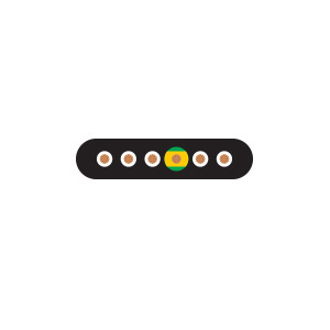 Elevator Cable - Steel Material, 10mm Diameter, 100m Length | Black Color, -25°C to +80°C Temperature Range, 400V Operating Voltage, Up to 120m/min Trolley Speed