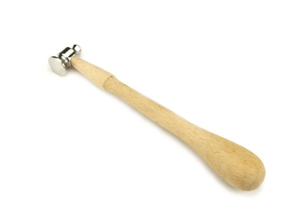 Silver Flat & Curve Face Chasing Hammer