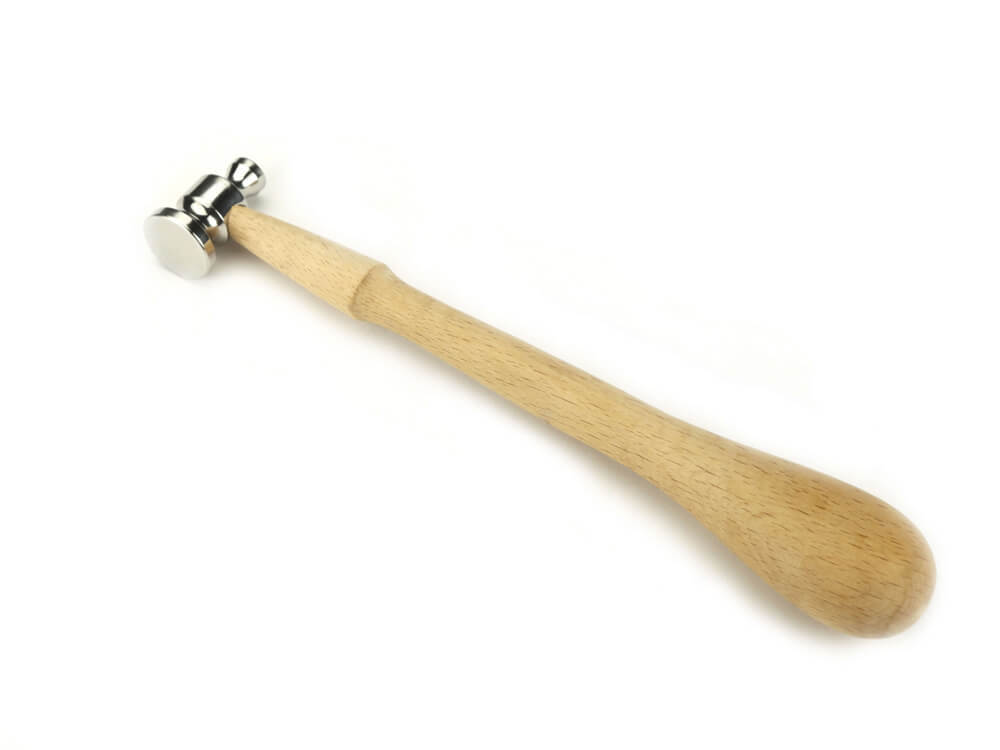 Silver Flat & Curve Face Chasing Hammer