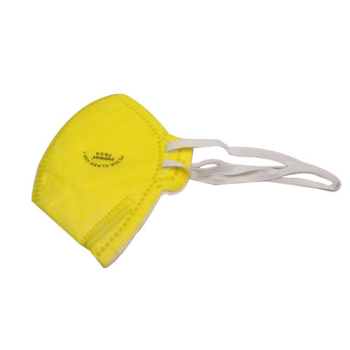 Yellow Mask - Fabric Material, Size 10, Color Yellow | CE Approved, SAFE PRO Certification, Disposable Face Mask for Personal Use