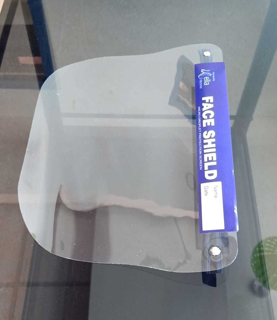 Face Shield - Pet Material, 10.5x7.5 Inches , Clear Full Face Shield With Adjustable Headband