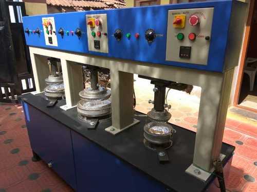 Hydraulic Paper Plate Making Machine - Stainless Steel, 1500mm x 1000mm x 1500mm | 3 Phase Power, 415V, 1000 Plates Per Hour