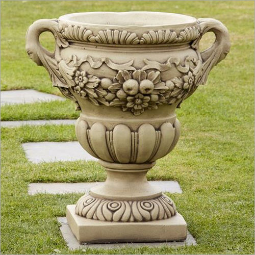 Polished Fiber Decorative Flower Pot Application: Commercial & Household