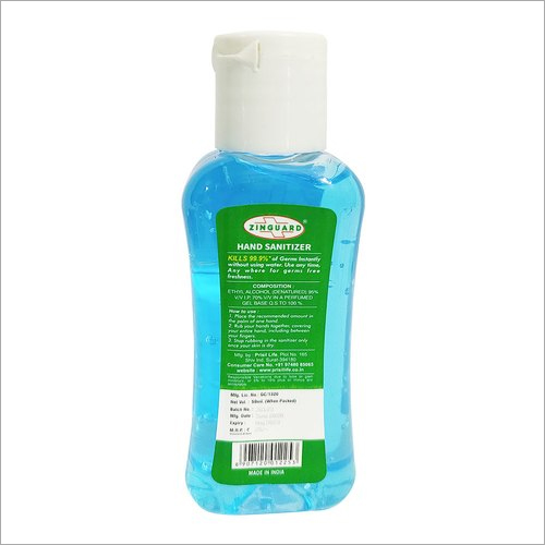 50 Ml Zinguard Hand Sanitizer