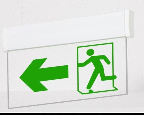 Green Emergency Exit Light - Charging Time: 6-8 Hours