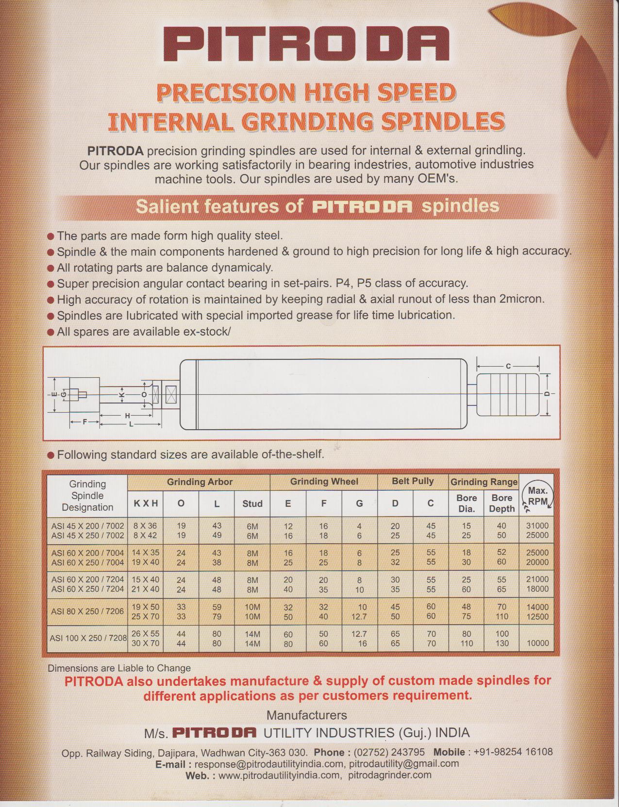 Internal Grinding - Automatic Grade: Manual