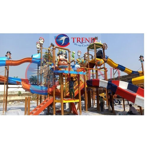 वाटर स्लाइड मल्टी प्ले सिस्टम एरिया आवश्यक: 7 स्क्वायर मीटर (M2)