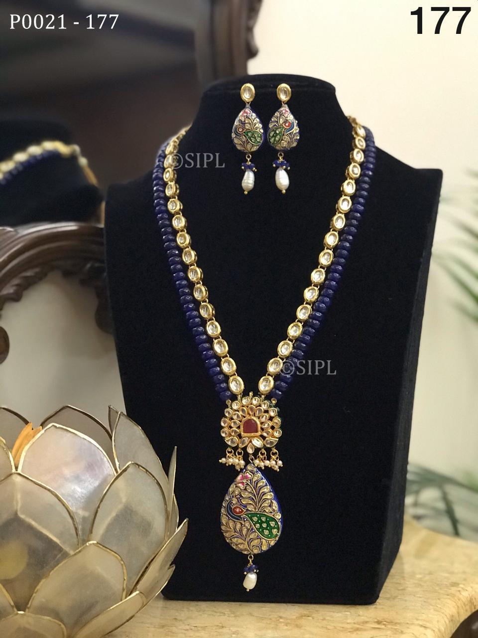 Tanjore Painted Designer Pendant Set Drop Earrings