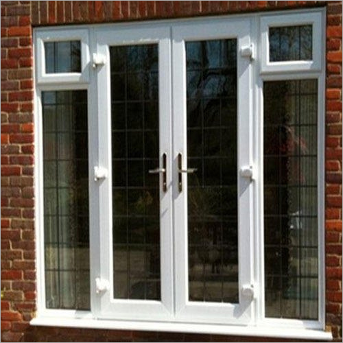 White Upvc French Window