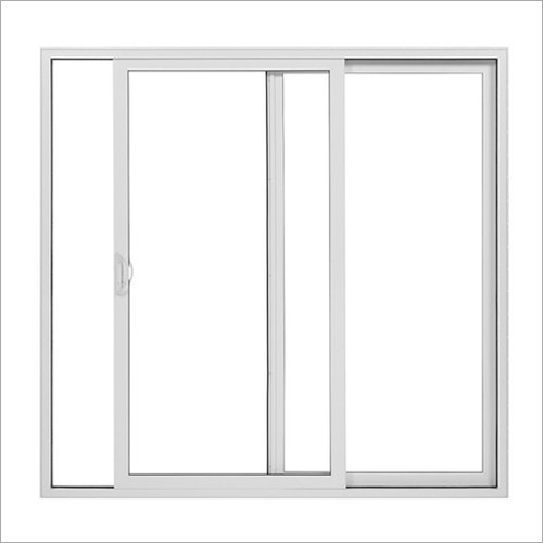 UPVC White Sliding Window - UPVC, 6 Feet x 4 Feet, White/Mahogany/Walnut/Dark Oak | Ideal for Homes, Offices, Hotels, and High Rise Buildings