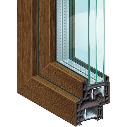 Brown Upvc Triple Glazing Window