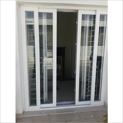 UPVC Glass Door - UPVC Frame, Door Width 2.5 to 3.5 ft, Door Height 4 to 7 ft | Casement Design, Reflective & Tinted Glass Options, Locking With Key Feature