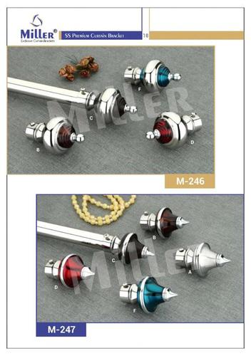 Square SS Curtain Bracket