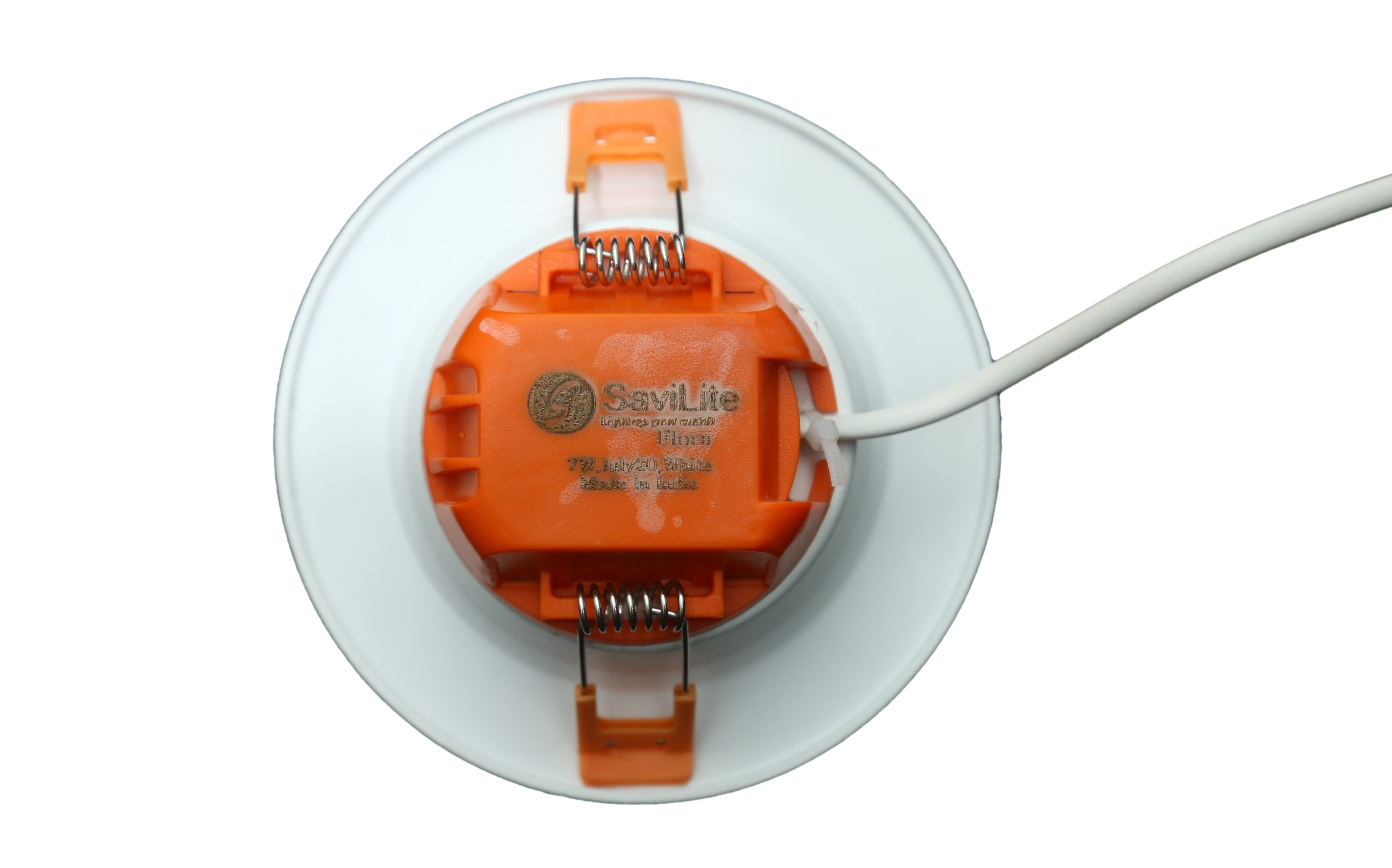 Round Downlight Flora - Aluminium, 112x112x63 Mm, White/warm White/4k/red/green/blue/pink, Led Concealed 7w, 100-300v Input | Durable, Long Life, Sleek Design