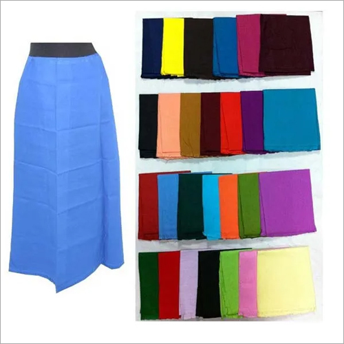 Ladies Multicolor Petticoat - Cotton | Plain Design, Quick Dry, Washable, Colorfast, All Season Wear, Available in Various Colors