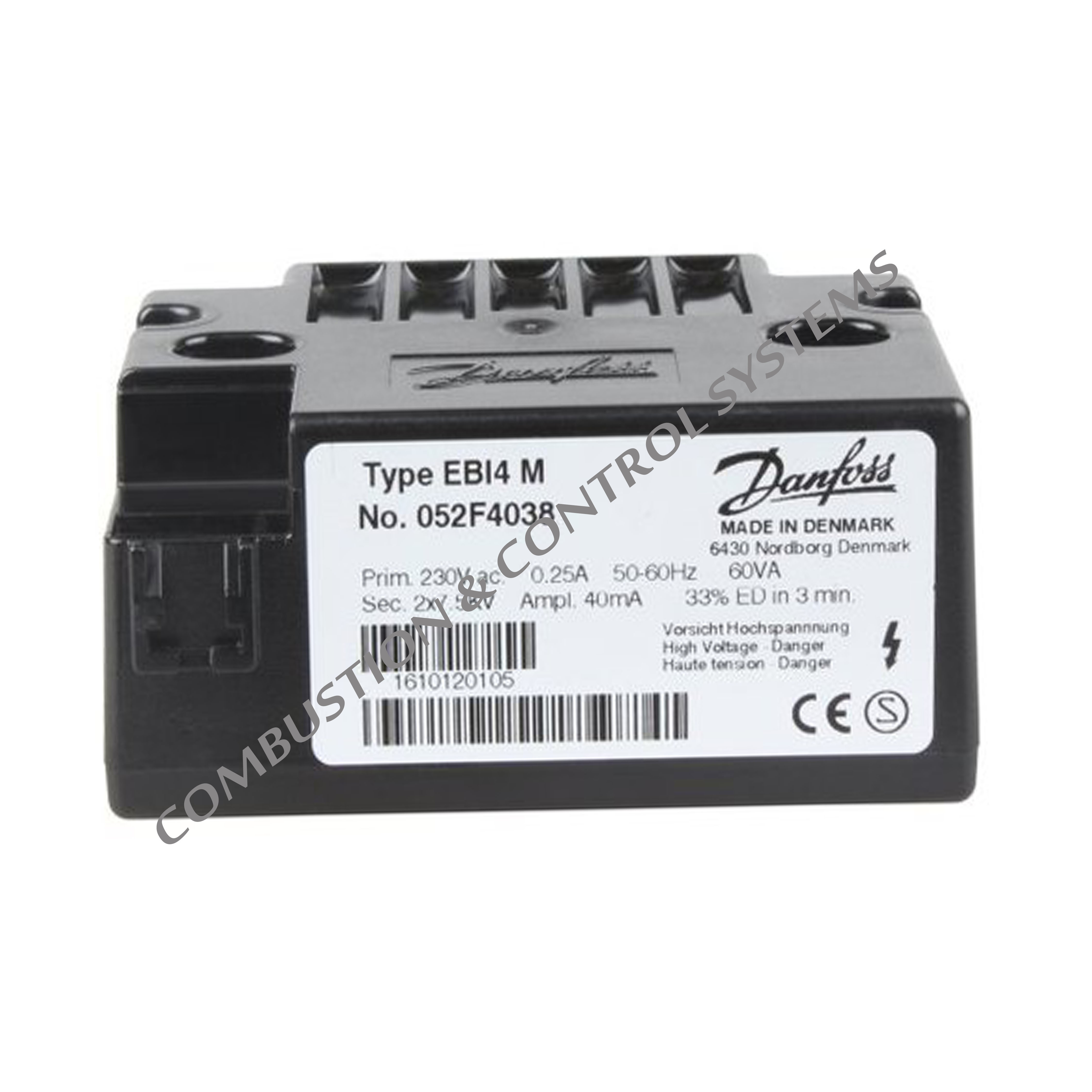 Danfoss Ignition Transformers Frequency (Mhz): 50/60 Hz Hertz (Hz)