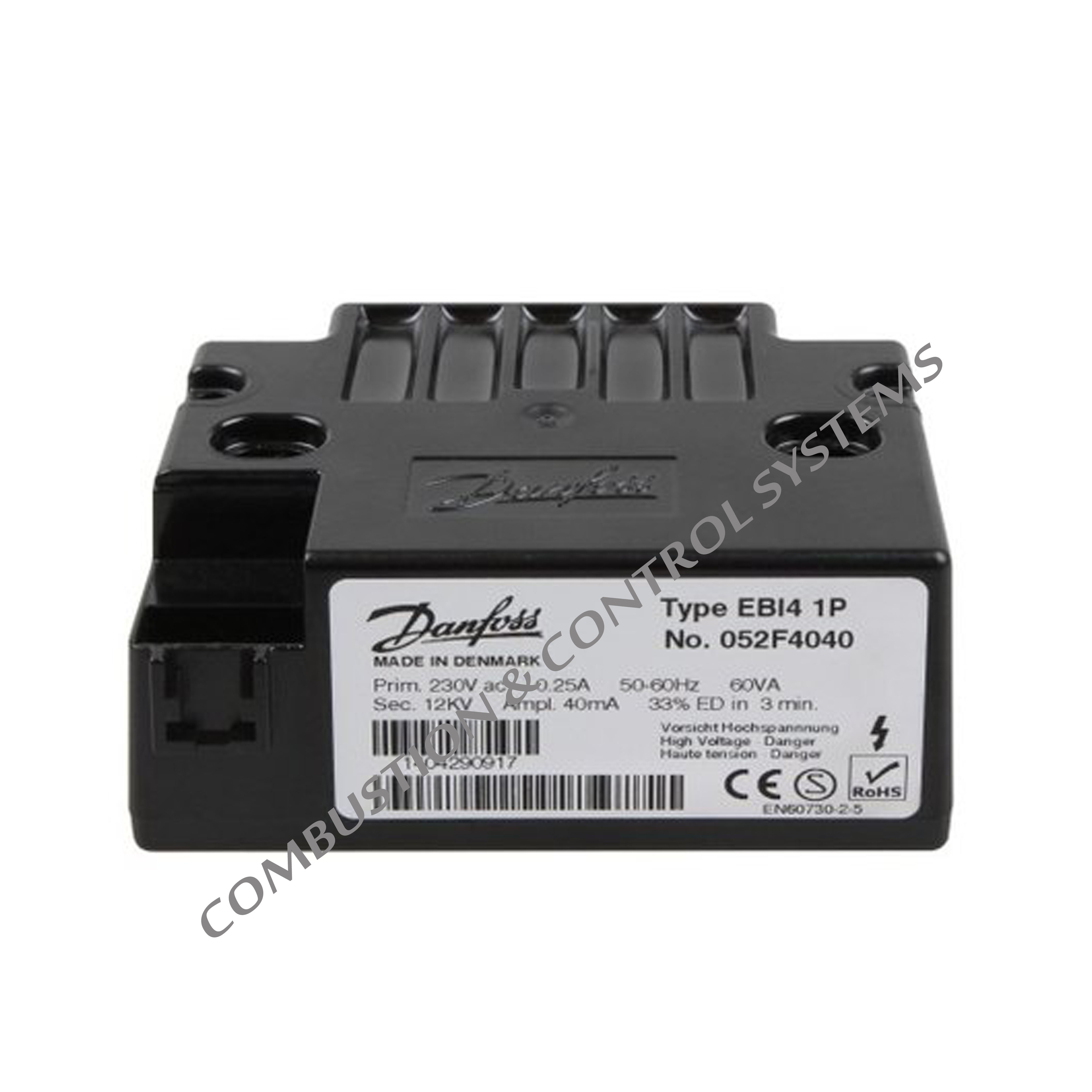 Danfoss Ignition Transformers Frequency (Mhz): 50/60 Hz Hertz (Hz)