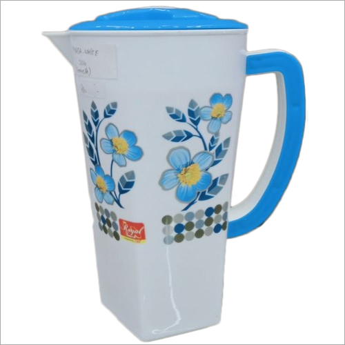 White Printed Water Jug