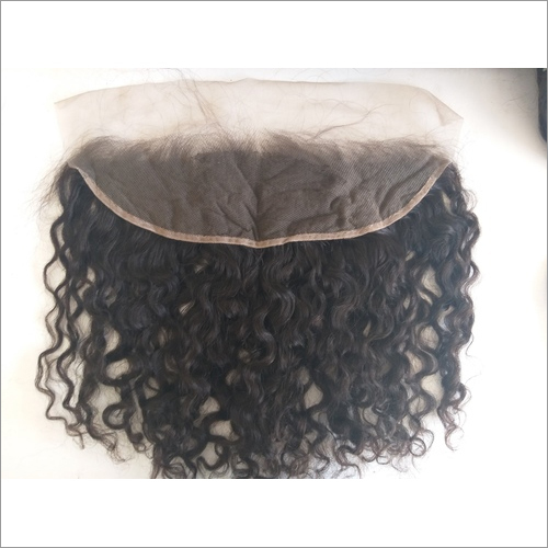 Natural Deep Curly Transparent Lace Frontal - Hair Grade: Remy Hair