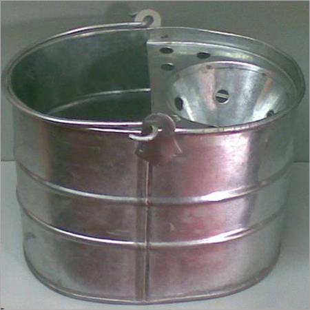 Mop Bucket - Durable Plastic, 10 Liters Capacity , Ergonomic Handle And Easy-fill Spout
