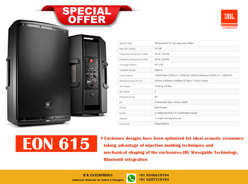 Jbl Eon 615 Warranty: 1 Year