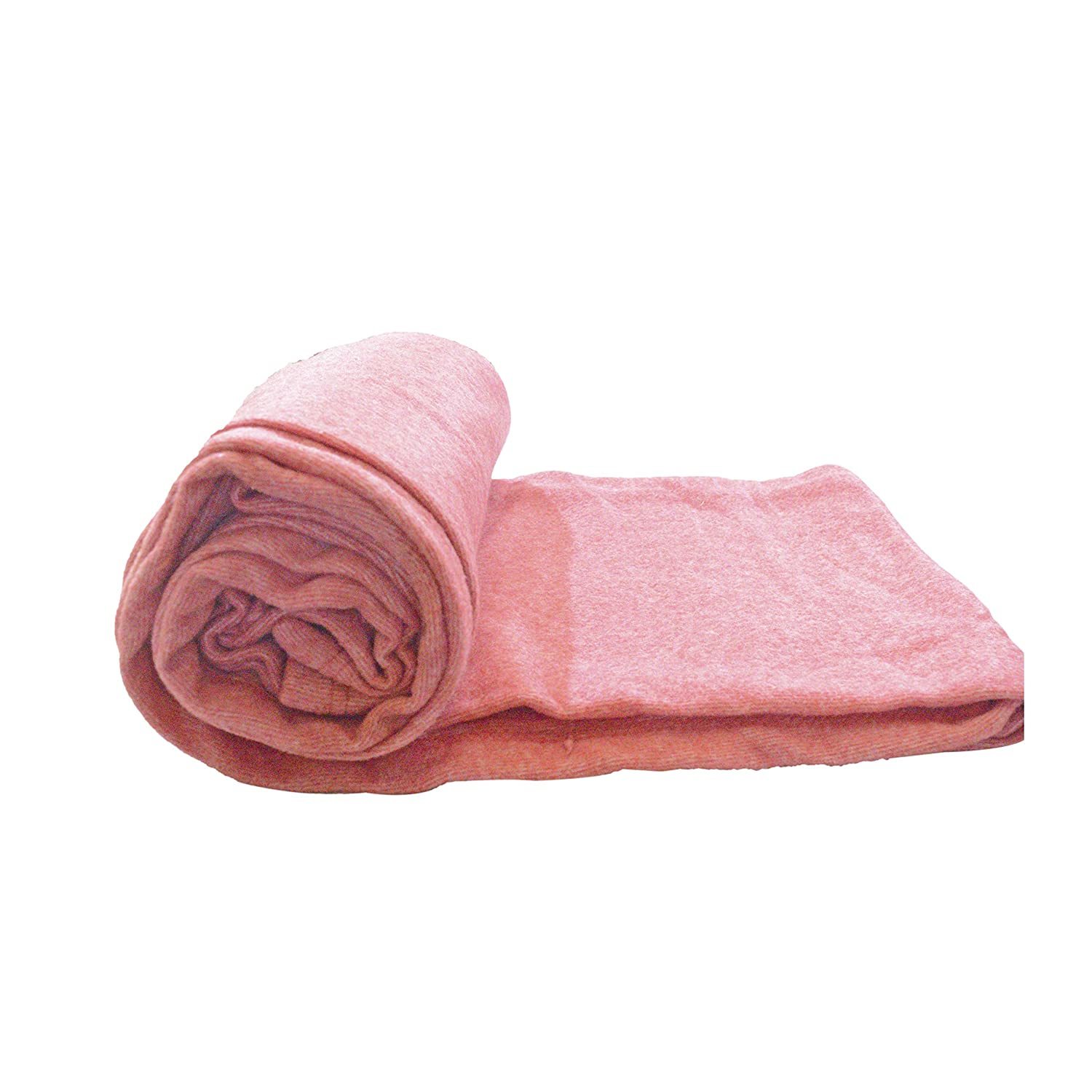 Melange Charity/relief/donation Blanket - 100% Polyester, Twin Size 220x150 Cm, Plain Blue, Green, Red, Brown, Grey | Lightweight, Warm, Hemmed Edges, All-season Use