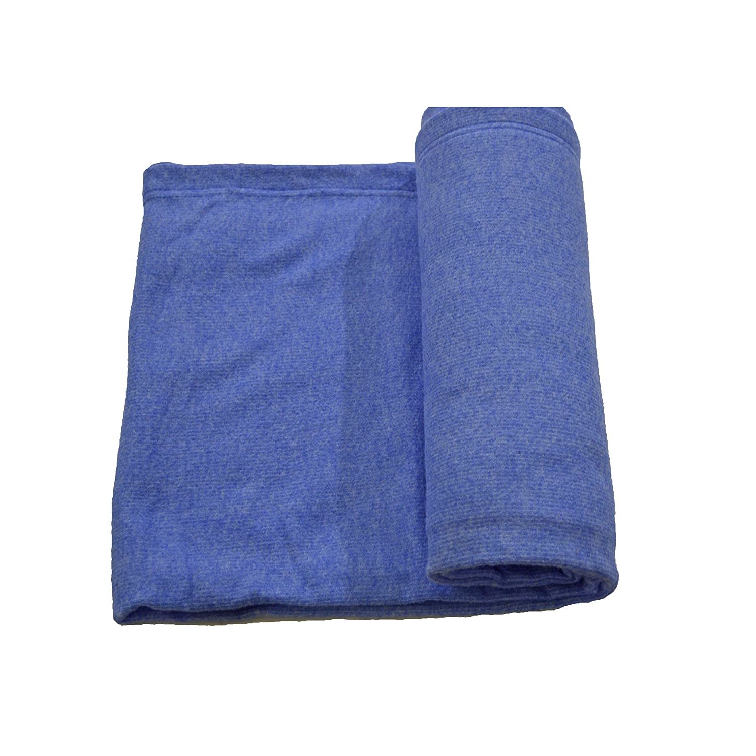Melange Charity/relief/donation Blanket - 100% Polyester, Twin Size 220x150 Cm, Plain Blue, Green, Red, Brown, Grey | Lightweight, Warm, Hemmed Edges, All-season Use