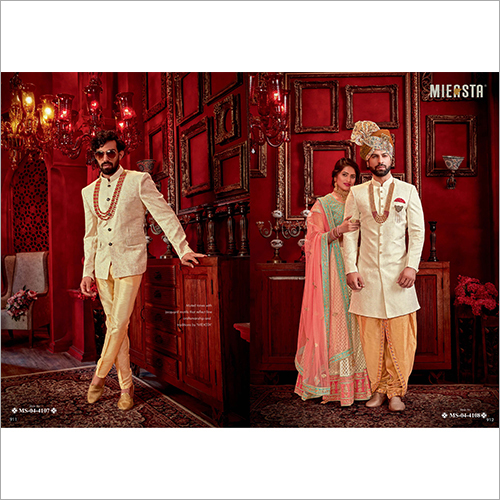 Mens Ethnic Sherwani Fabric - Linen, Viscose, Polywool, Rayon | Diverse Colors with Unique Texture for Designer Grooms' Attires