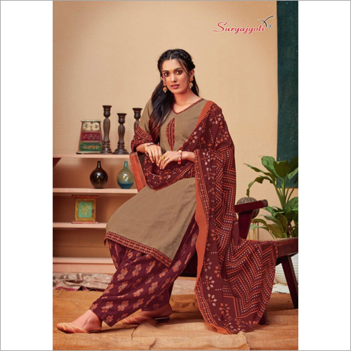 Cotton Printed Salwar Suit - Cotton Fabric, Available in Multiple Colors | Elegant Ethnic Design for Women, Perfect for Traditional Occasions