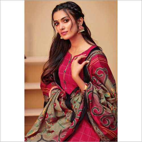 Party Wear Printed Salwar Suit - Cotton Blend, Vibrant Multi-colored Printed Design | Perfect For Festive Occasions And Celebrations