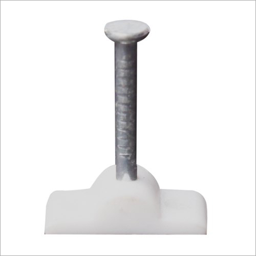PVC सफ़ेद फ्लैट बैटन क्लिप