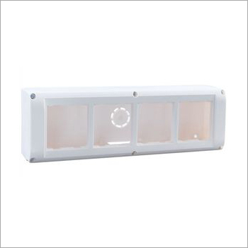 Pvc Open Surface Modular Box - Pvc, Rigid Design, White Color | Ideal For Household And Commercial Applications