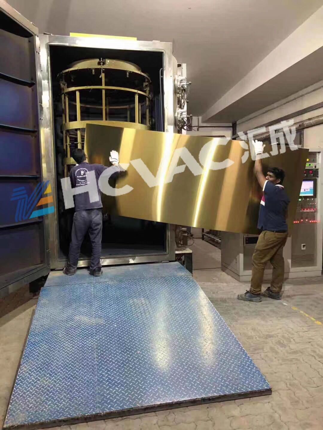 Hcvac Titanium Gold Coated Stainless Steel Table Chair Sheet Pvd Multi Arc Ion Coating Machine Dimension(l*w*h): Customized