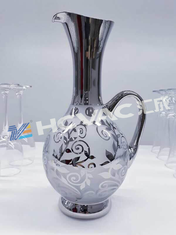 Hcvac Glassware Cup Gold Silver Rainbow Pvd Multi Arc Ion Coating Machine Dimension(l*w*h): Customized