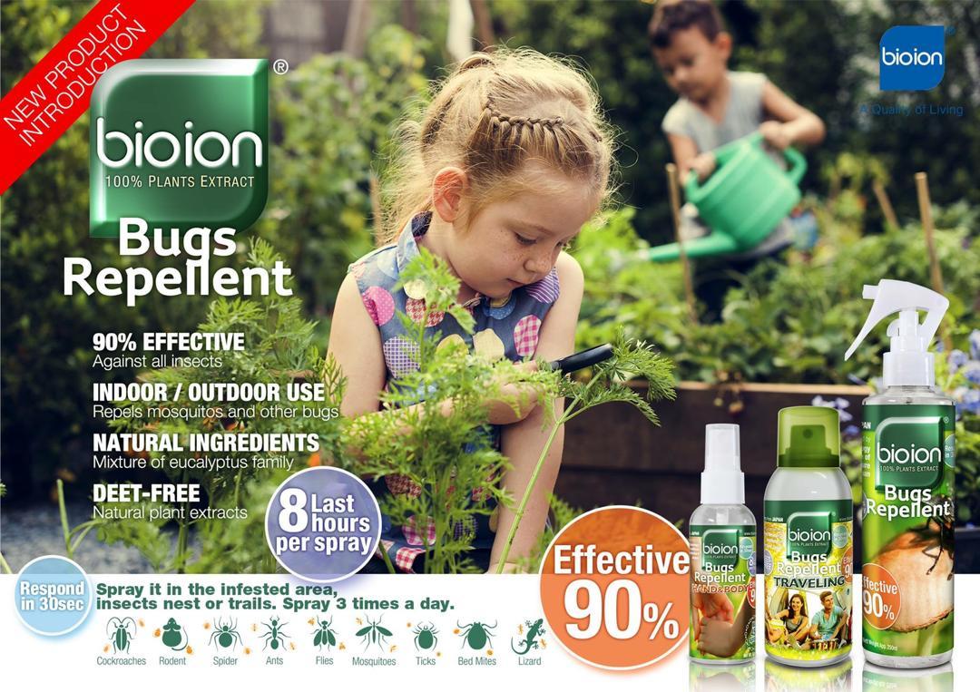 Bugs Repellent Traveling Deet Free Spray 110ml