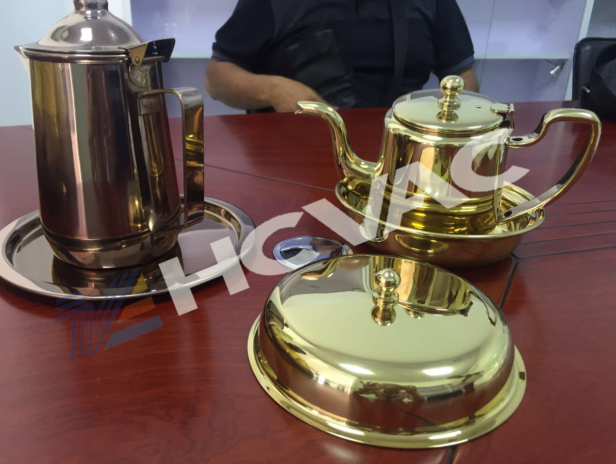All Colors Hcvac Titanium Gold Plated Stainless Steel Sheet Table Chair Pvd Vacuum Plating Machine