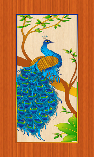 Door Skin Laminate - PVC 1.5 mm Thick, 8x7 Feet, Glossy Blue Finish | Lightweight at 10 kg