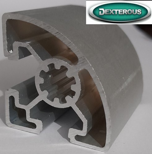 40x40Rmm Aluminium Profile - Aluminum Extrusion, 40x40R mm, Clear, T6 Temper, Weight 1.09kg/Meter, Used for Industrial Automation & Workbench Tables