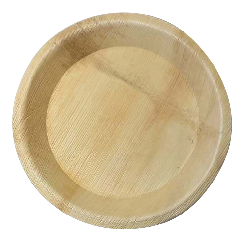 10 Inch Areca Leaf Plates - Made from Areca Leaf, 10 Inch Diameter, Light Brown Color | Disposable, Lightweight, Ideal for Commercial & Household Use