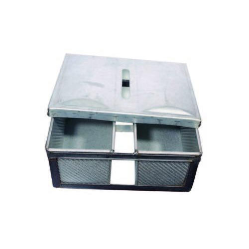 उच्च ढक्कन के साथ 2 पॉकेट ब्रेड मोल्ड