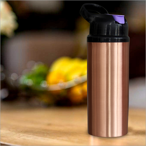 Copper Leak Proof Water Bottle - 500 Ml | Copper Material, Natural Alkaline Water, Anti-bacterial, Improves Ph Balance