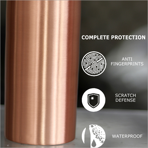 Copper Leak Proof Water Bottle - 500 Ml | Copper Material, Natural Alkaline Water, Anti-bacterial, Improves Ph Balance