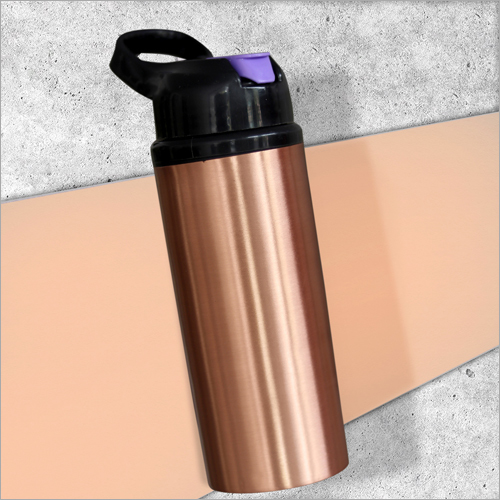 Copper Leak Proof Water Bottle - 500 Ml | Copper Material, Natural Alkaline Water, Anti-bacterial, Improves Ph Balance