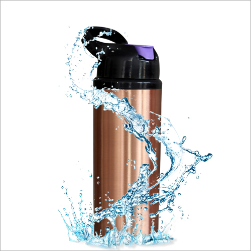 Copper Leak Proof Water Bottle - 500 Ml | Copper Material, Natural Alkaline Water, Anti-bacterial, Improves Ph Balance
